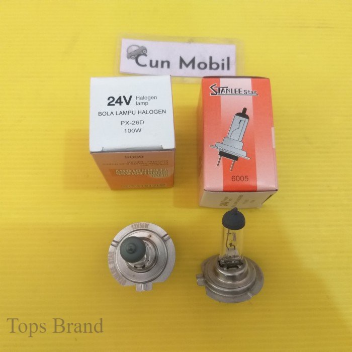 Topsbrand Bohlam HALOGEN H7 24v 100w Stanlee Star