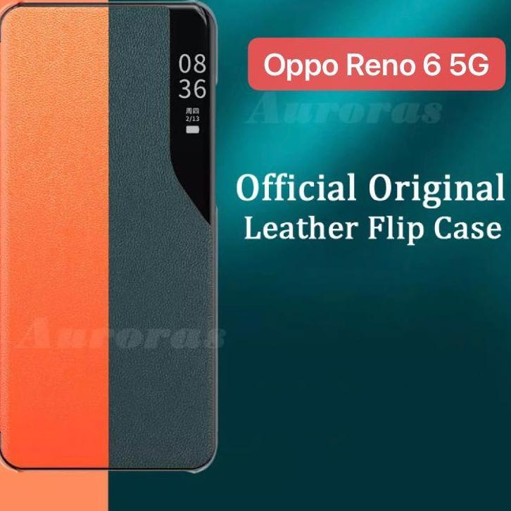 →➘✹ Case Clear View Oppo A55 A76 A96 A74 A95 4G RENO 8 4G RENO 7 5G RENO 7Z RENO 6 4G 5G Mirror Case