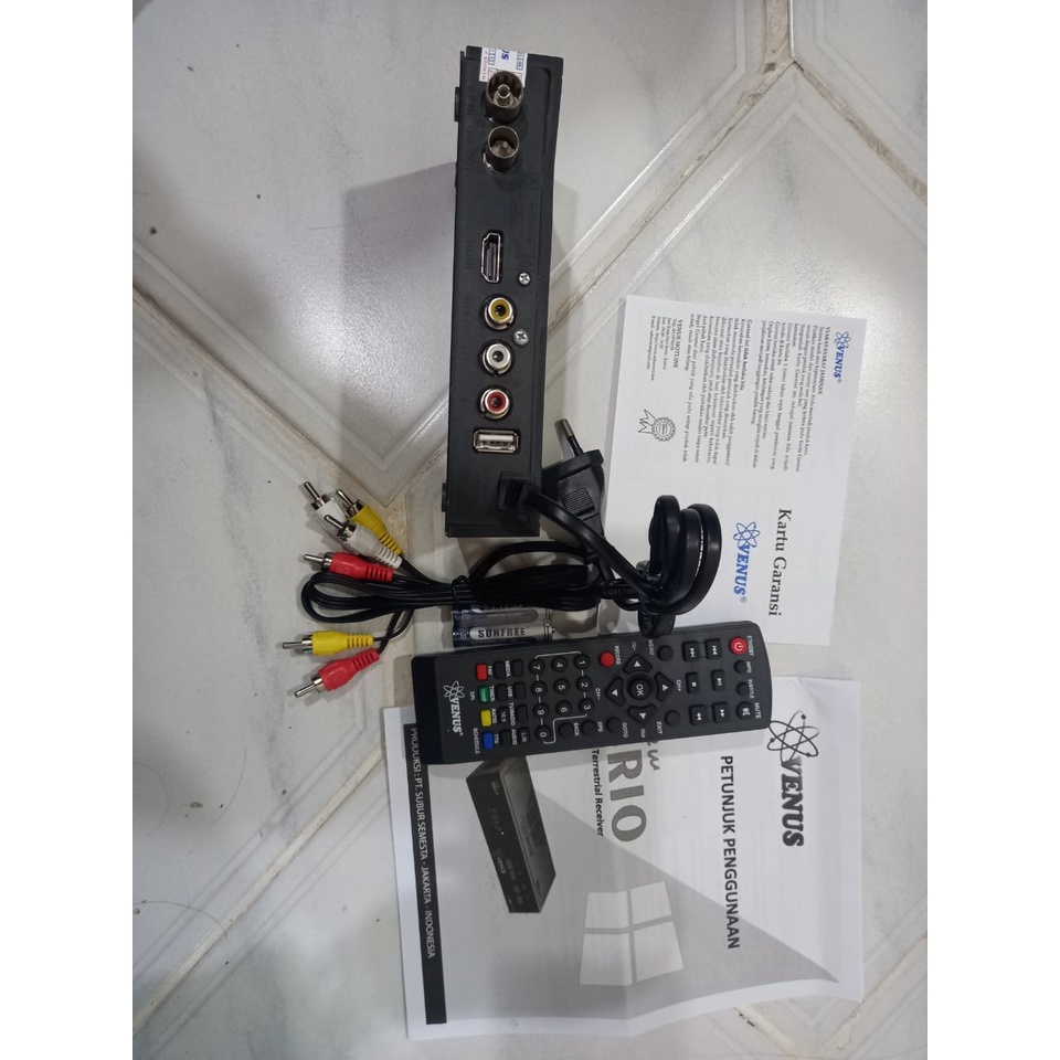 Set Top Box TV DIGITAL DVB T2 /DVBT2 Venus BRIO with EWS Garansi Resmi