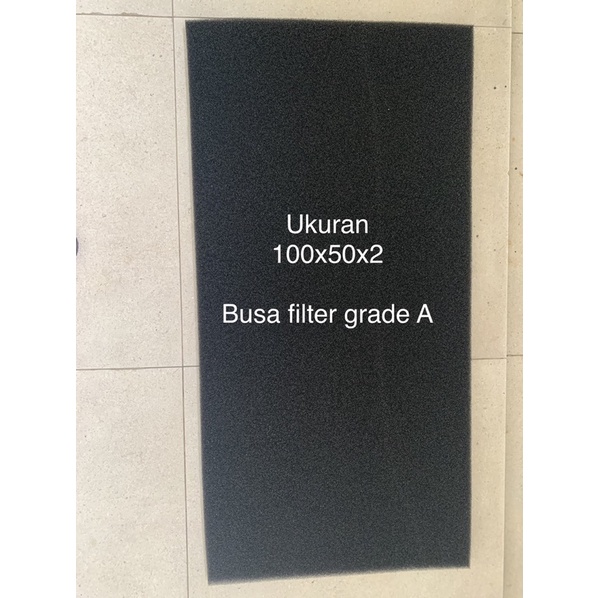 busa filter / foam aquarium kualitas terbaik 100x50x2