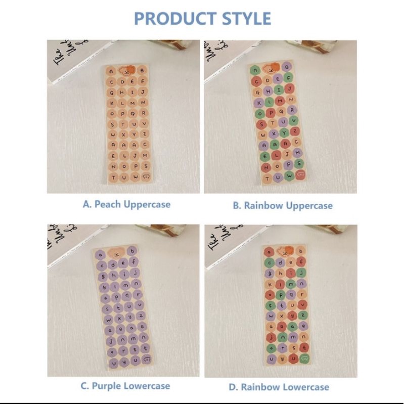 

Stiker Huruf Aesthectic Alfabet stiker lucu