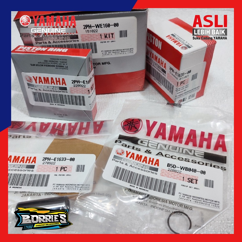 Piston Kit Seher Kit Os STD Mio M3 Z 2PH-WE160-00 Asli Original Yamaha