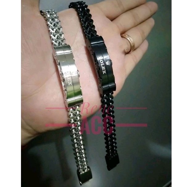 Gelang Rolex Pria Super keren Titanium Asli