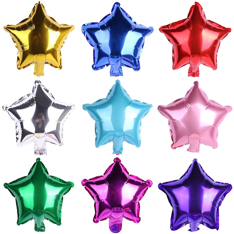 Jual Balon foil bintang 25 cm/balon star / balon foil 10 inch | Shopee