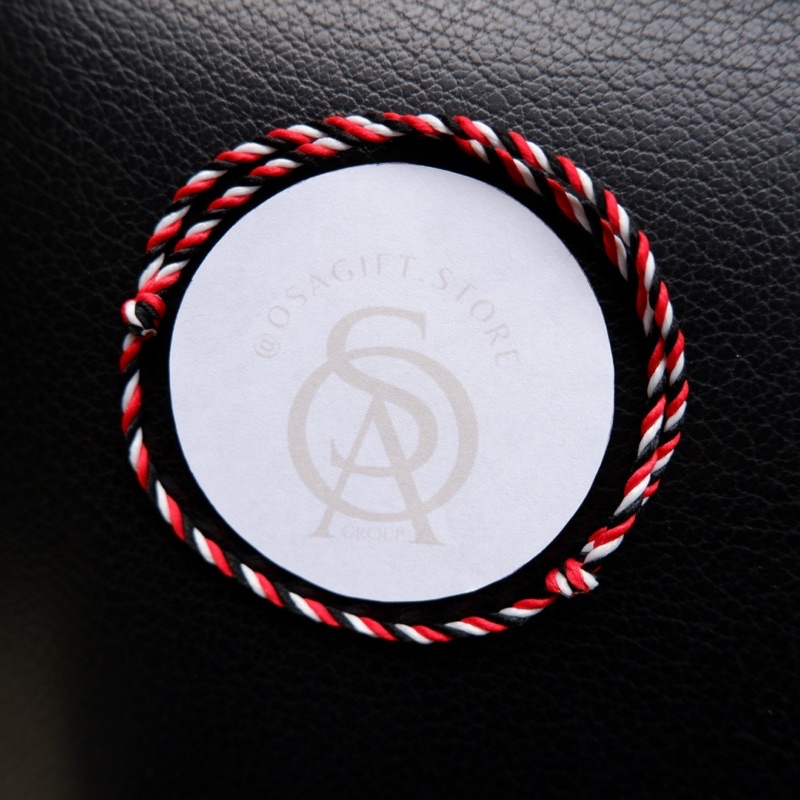 Gelang TRIDATU / Gelang Bali / Gelang Tali Bali Tridatu / Gelang Tali 3 warna Merah Hitam Putih