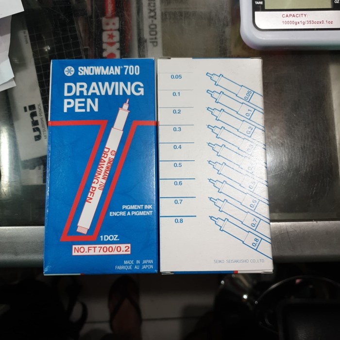 

Drawing pen Snowman