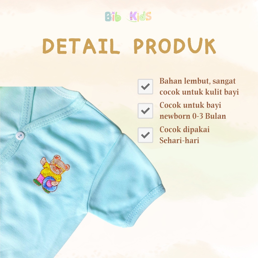 Baju Bayi Baru Lahir Atasan Lengan Pendek Baby Newborn Laki Perempuan Murah Pakaian Perlengkapan