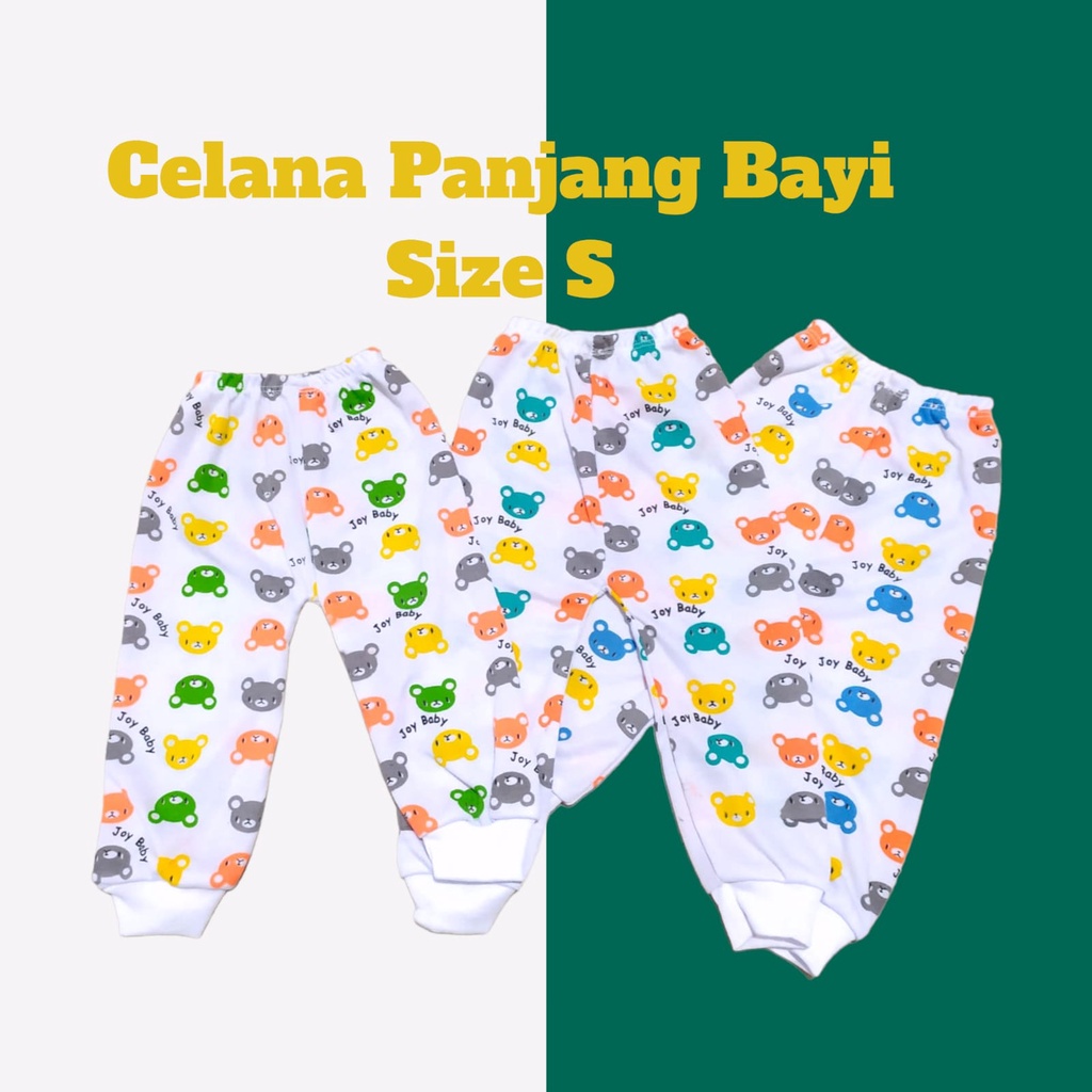 |3PCS| Celana Panjang Anak | Celana Panjang Print S M L XL