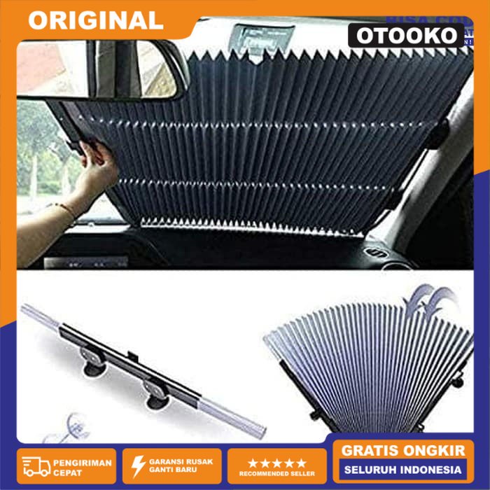 Sun Shield Sunshield Telescopic Mobil Sunshade Kerai lipat automatis