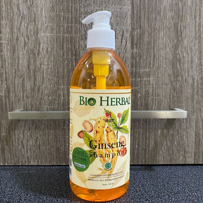 Jual Original Bio herbal Sampo Ginseng untuk Rambut Tipis dan Rontok