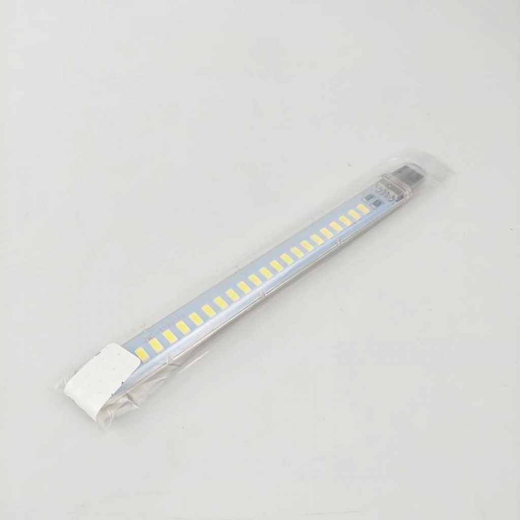 Lampu Baca Belajar LED Strip Portable Plug USB 24 LED 12W Cool White