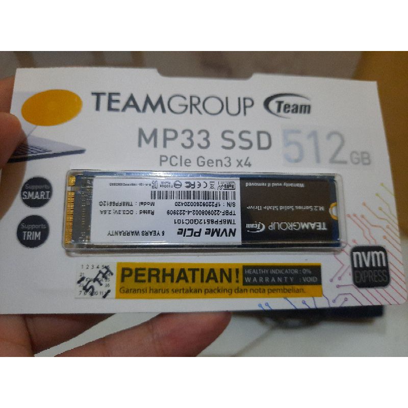 NVMe M.2 Teamgroup MP33 512GB