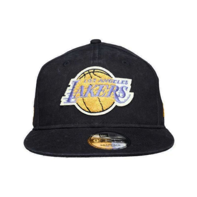 Topi New Era Cap Los Angeles Lakers Washed Logo 9Fifty Snapback Original