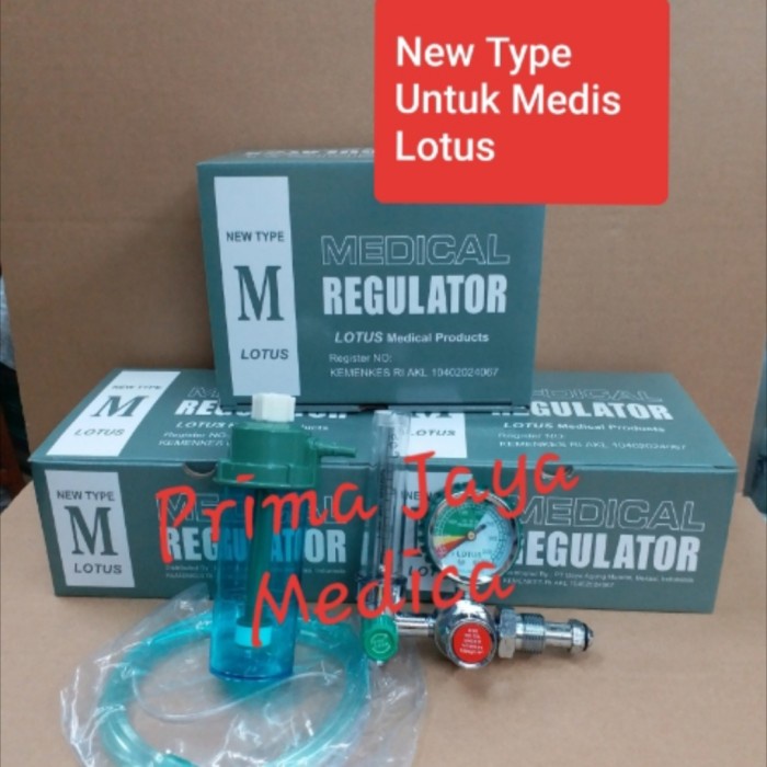 Regulator Oksigen Lotus. Regulator/Flowmeter Oksigen