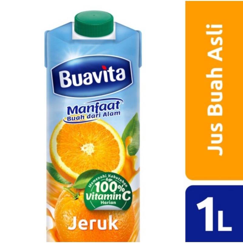 

Buavita Juice Orange Minuman Sari Buah Jeruk 1000 Ml