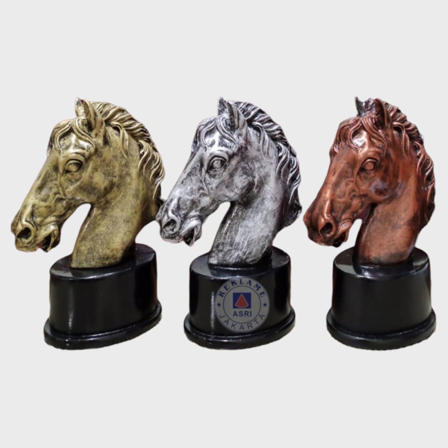 Piala Catur Fiber / Piala balapan Kuda / Patung Kuda 1 SET