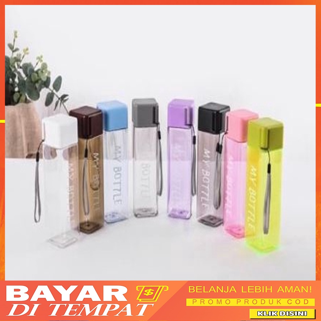 My Bottle Kotak Botol Minum Model Baru Persegi My bottle Transparan Infuser Water
