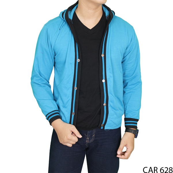 Mens Luxurious Cardigan Rajut Navy – CAR 619