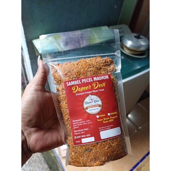 

Sambel Pecel Asli Madiun Dapoer Devi 250gr