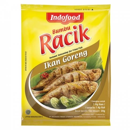 

indofood bumbu racik ikan goreng 1 sachet