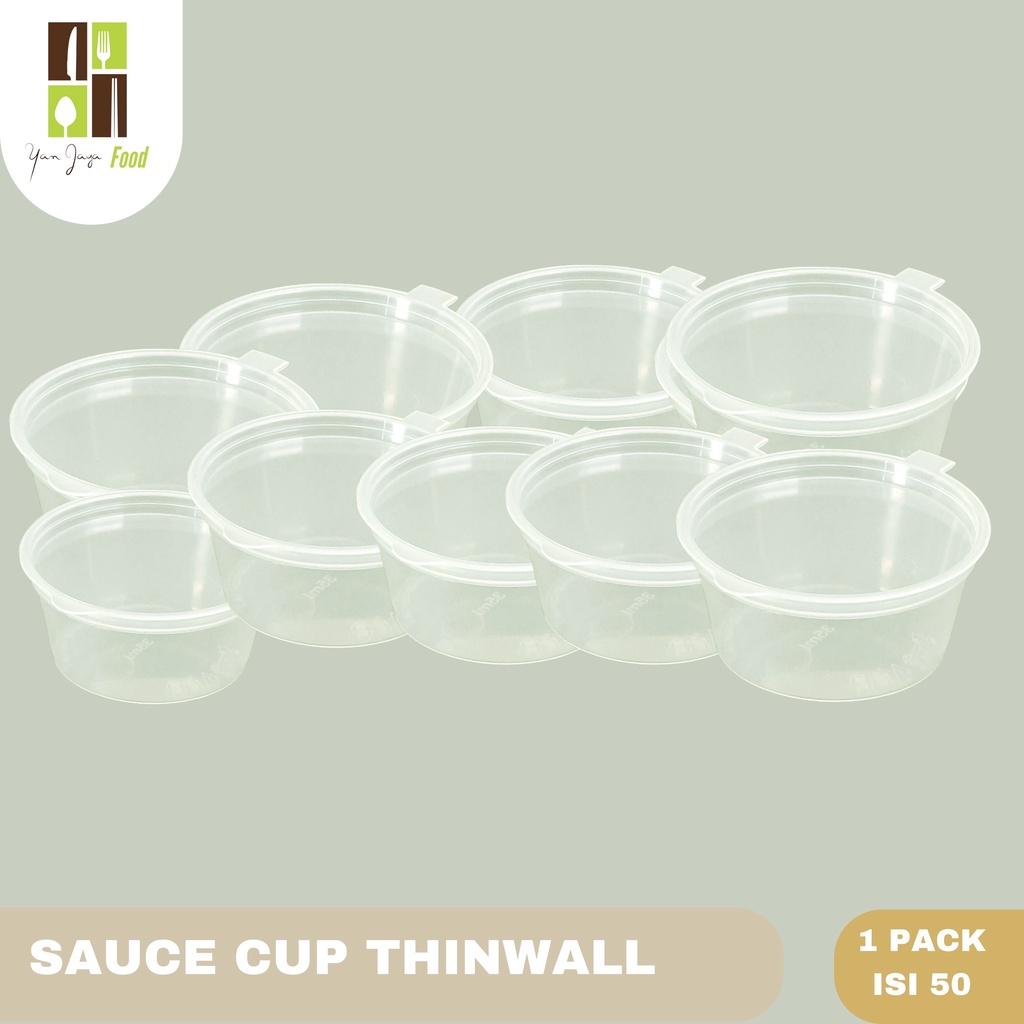 Thinwall Sauce Cup 35 ml [cup sambal]  isi 50 Pcs