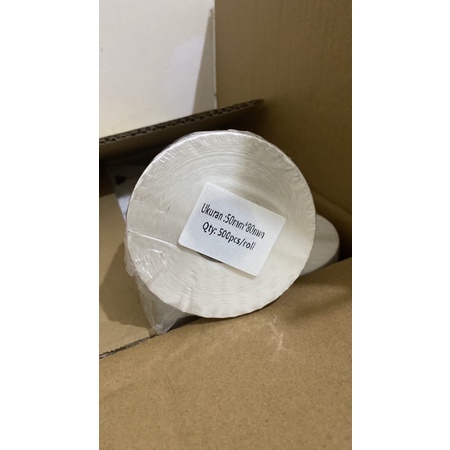 

KERTAS LABEL STICKER LABEL KERTAS RESI TEMPEL PER ROLL MURAH