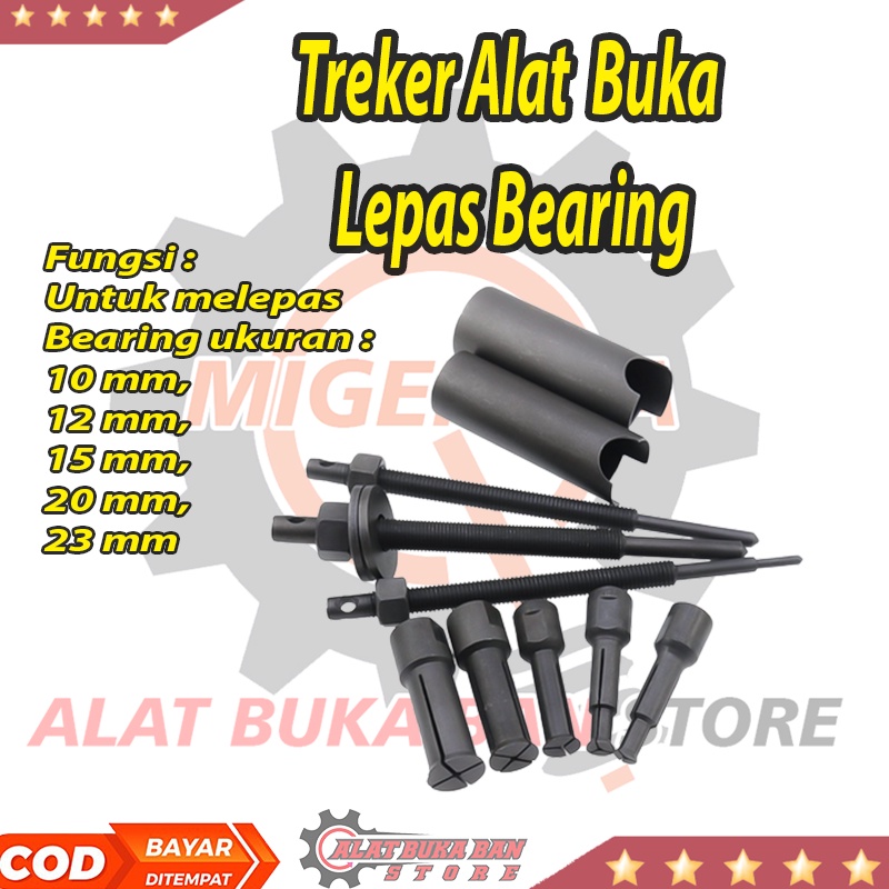 Treker Bearing Puller Set 8 Pcs CVT Treker Lepas Pembuka Bearing Laher Tutup CVT Treker Bearing Dalam Treker Laher