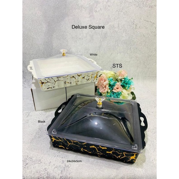 Tempat Kue Fiorenza / Fiorenza Deluxe Square Marble CakePlate