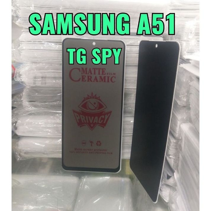 SAMSUNG A51 TEMPERED GLASS SPY PELINDUNG LAYAR HANDPHONE