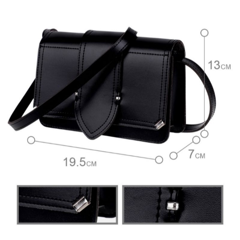 MINISO Original Tas Wanita Tas Bahu Tas Selempang Crossbody Sling Bag Square