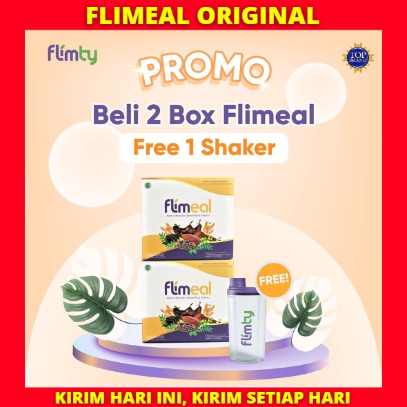 

FLIMEAL ISI 12 SACHET DIET RASA COKLAT SERBUK MINUMAN SEREAL SATU BOX