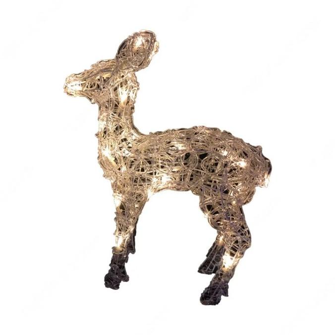 Noelle lampu rusa outdoor 40 cm dekorasi Natal Rusa Besar