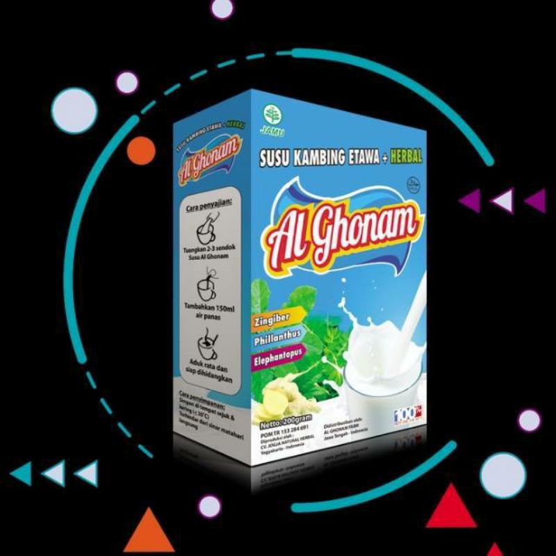 

Al Ghonam Susu kambing etawa plus herbal 200Gram Dengan banyak nutrisi kalsium, nafsu makan dan asi Booster