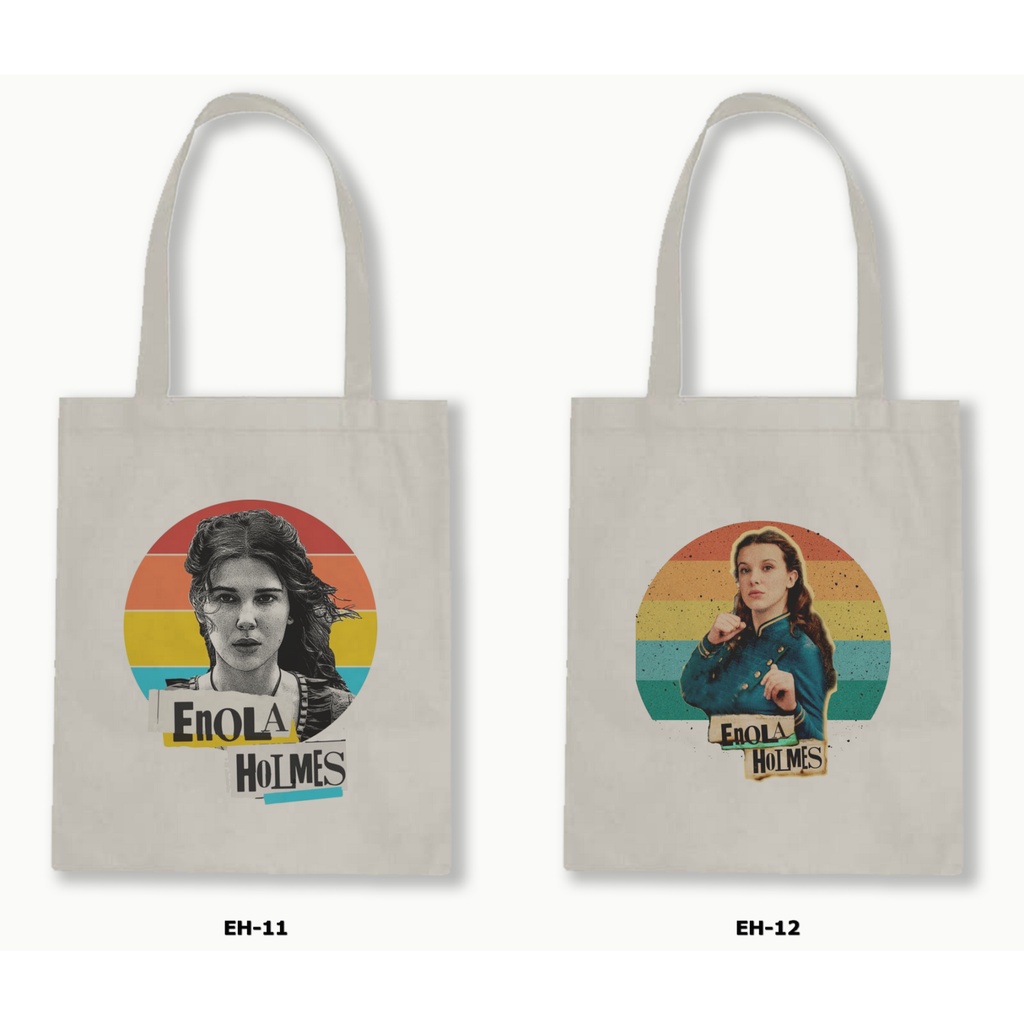 TOTE BAG BLACU  - ENOLA HOLMES / SERIAL NETFLIX 1