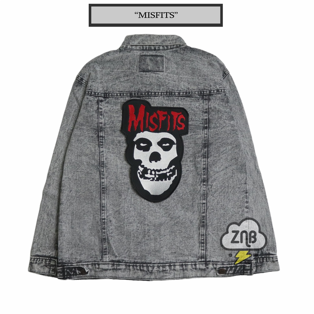 BACKPATCH BORDIR MISFITS PATCH MUSIK AKSESORIS OUTFIT