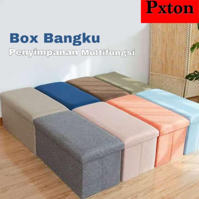 Storage Storage Box Kursi Penyimpanan Serbaguna Organizer Box Kursi Box Lipat