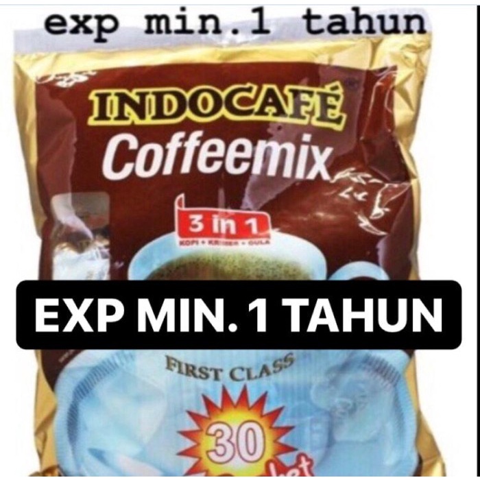 

NEW INDOCAFE COFFEMIX (30 SACHET X 20 GRAM) / INDOCAFE 3IN1 30 SACHET