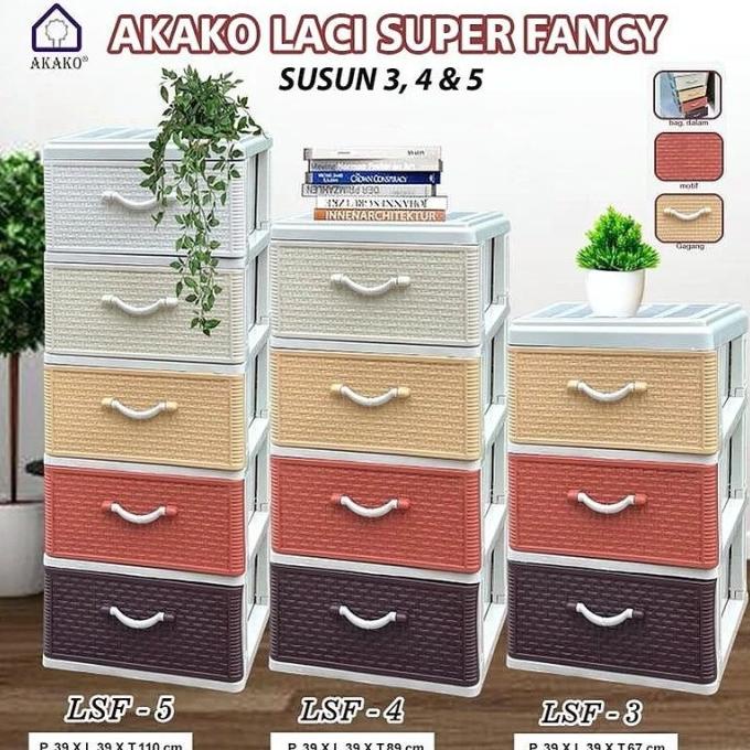 

LEMARI PAKAIAN PLASTIK LACI ROTAN AKAKO UKURAN LENGKAP LEMARI PLASTIK stock ready
