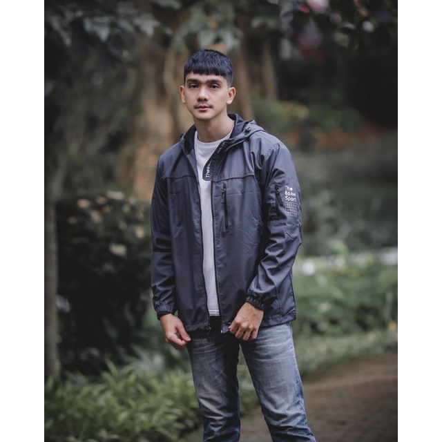 Jaket Outdoor The Bojiel Nasa Grey Jaket Parasut Jaket Pria Jaket Outdoor