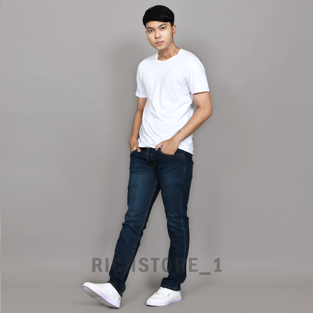 Richstore_1CELANA PRIA JEANS PANJANG TERLARIS SKINY SEMI SLIMFIT COWOK TERMURAH LETRO