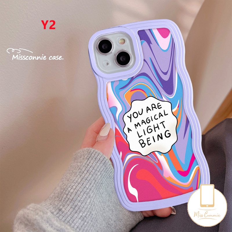 Casetify Cat Air Label Love Self Case Samsung A03s A04s A32 A14 A04 A12 A13 A04E A52s A50s A50 A23 A53 A02s A22 A21s A20 A51 A03 A52 A31 A11 Wavy Edge Colorful Rainbow Soft Case