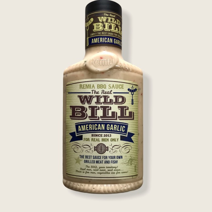 

REMIA BBQ SAUCE WILD BILL AMERICAN GARLIC