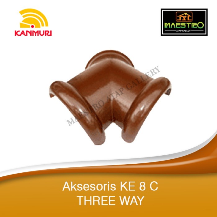 Nok 3 Arah Genteng Keramik Kanmuri KE 8 C