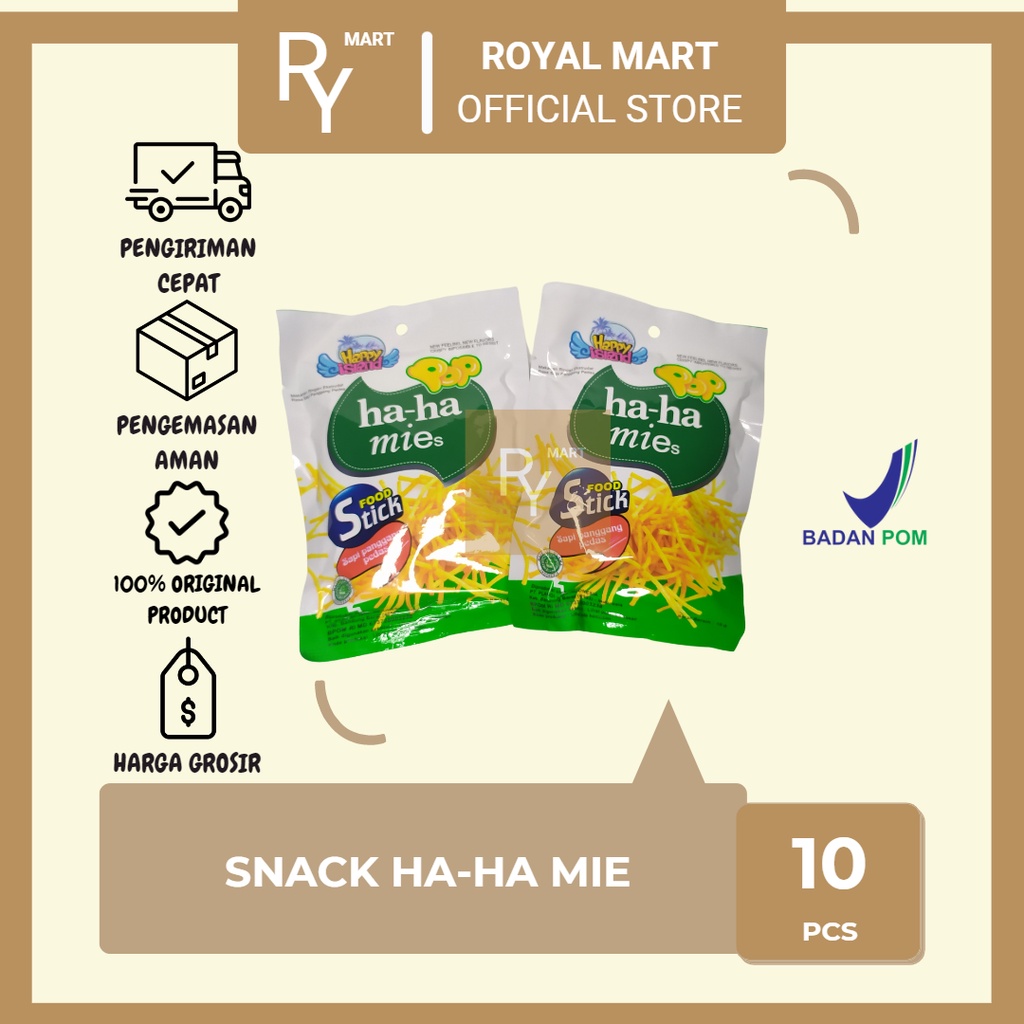 

Snack Ringan Ha Ha Mie 10's