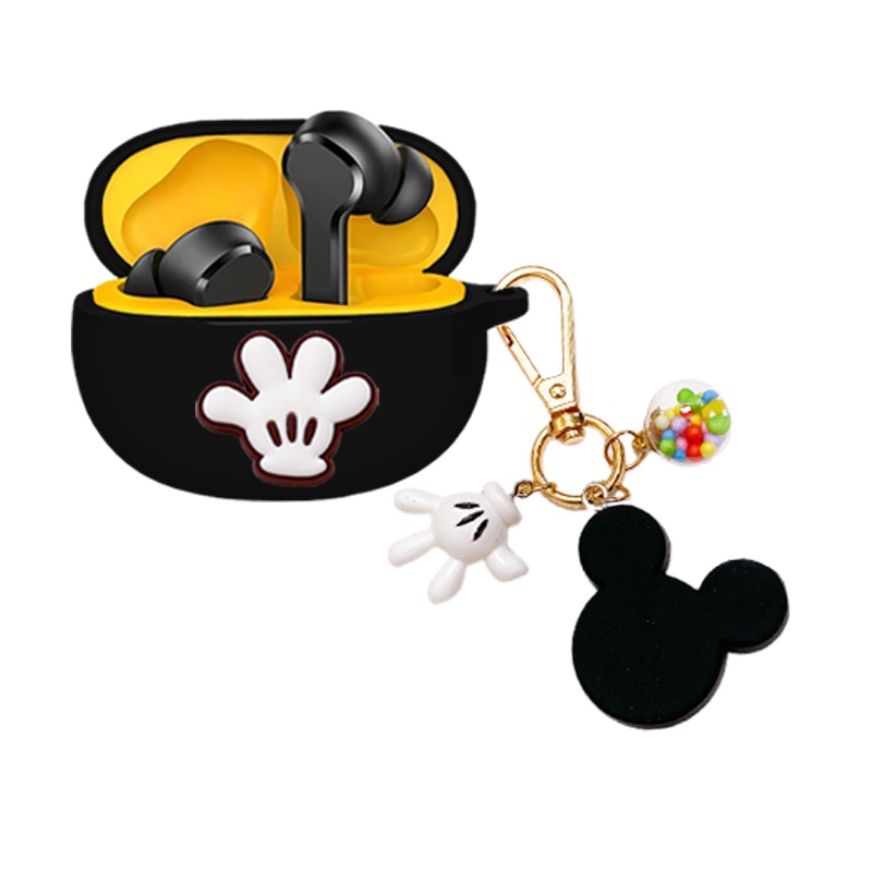 Case Pelindung Headphone Wireless Bluetooth Motif Minnie Mickey Mouse Untuk Realme Buds T100