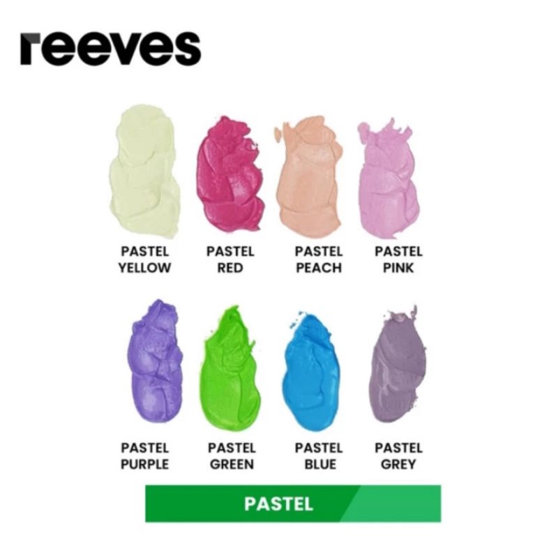 

Reeves Acrylic Pastel set 8x22ml cat akrilik kanvas kertas kayu kaca SF6