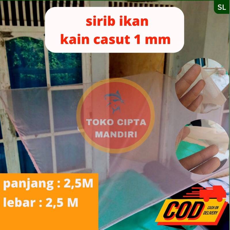 anco ikan sirib ikan anco ikan kecil larva anco kain casut 2,5x2,5