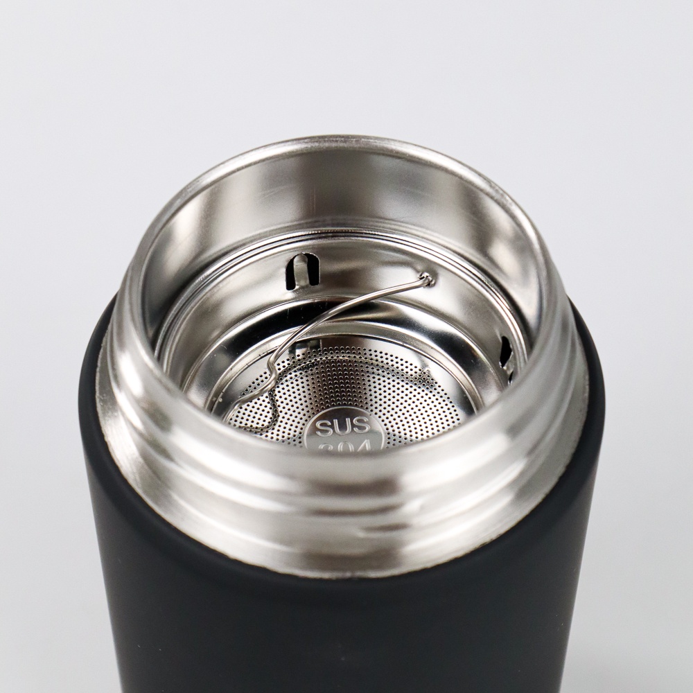 MIMIMO Botol Minum Thermos Mini Stainless Steel 400ML - K623 - OMHZ1KBK Black