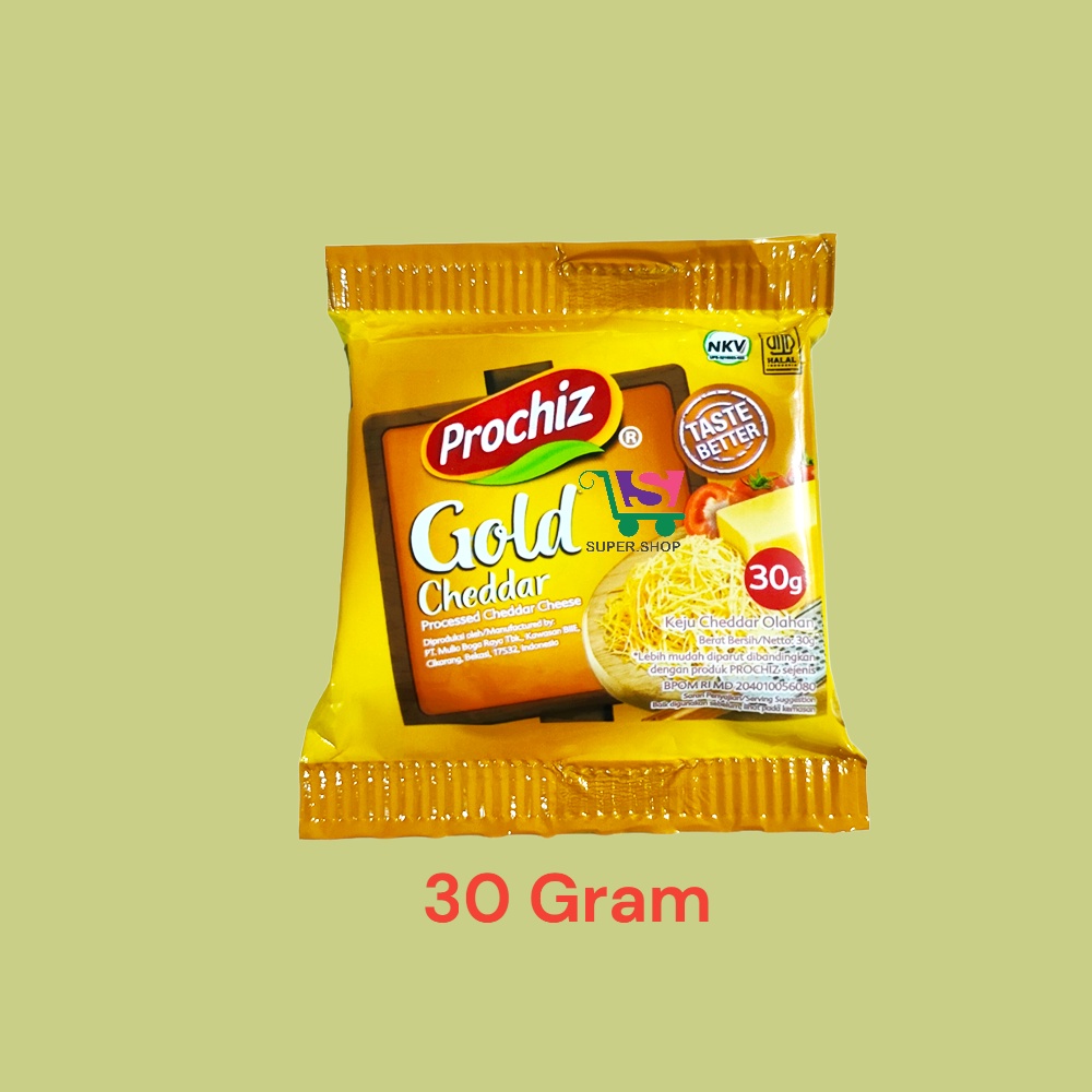 Prochiz Gold Keju Cheddar Olahan 30 Gram