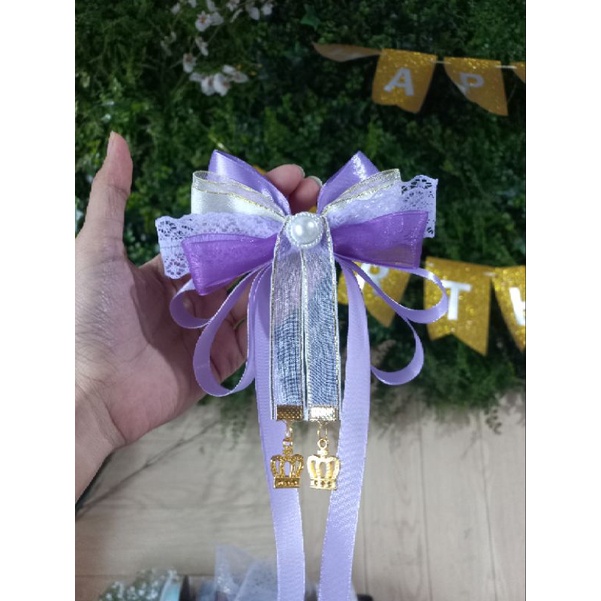 pita lightstick // pita hias // korean ribbon brooch